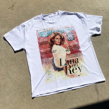 'ROLLING STONE DEC. 2011' LANA DEL REY ISSUE HEAVYWEIGHT WHITE T-SHIRT