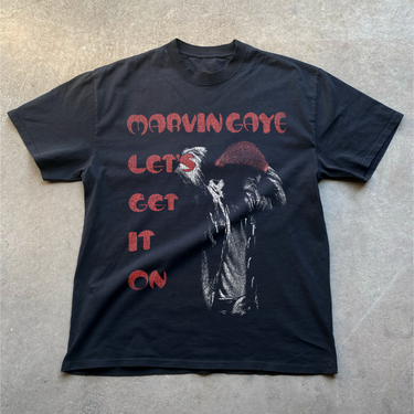 LETS GET IT ON HEAVYWEIGHT BLACK T-SHIRT