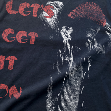 LETS GET IT ON HEAVYWEIGHT BLACK T-SHIRT