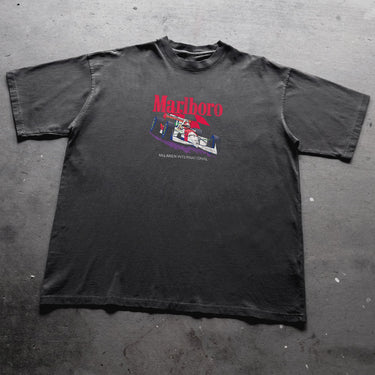 MARLBORO RACING WASHED BLACK HEAVYWEIGHT TEE