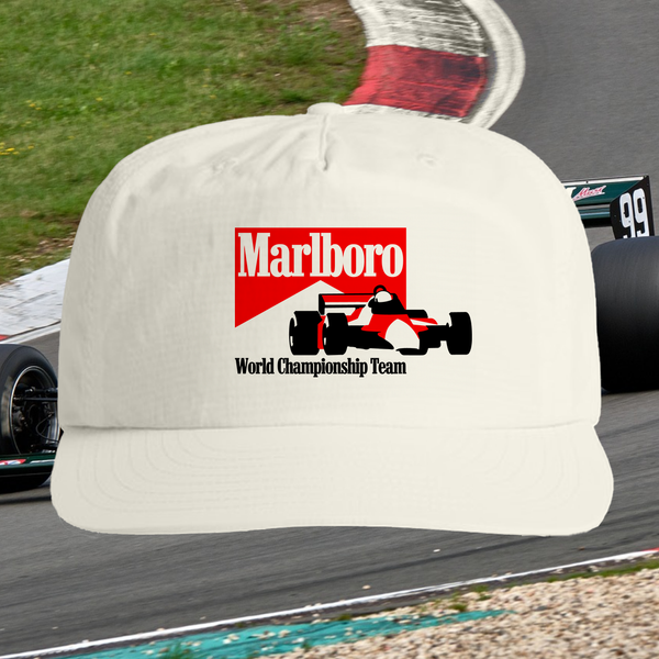 MARLBORO RACING CREAM WHITE SURF CAP – AOCTW