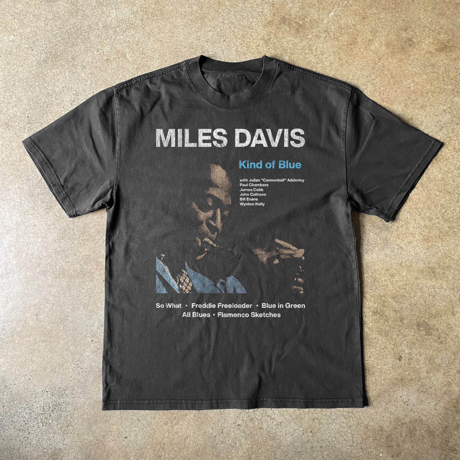 Miles Davis Black Heavy Weight Tee – AOCTW