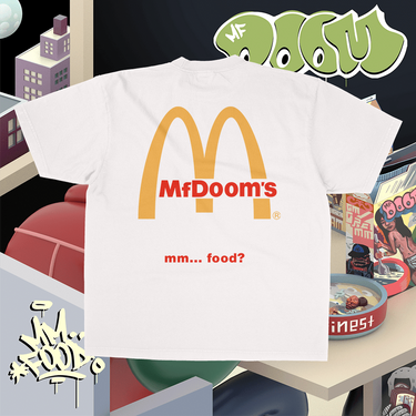 MM BURGERS HEAVY WEIGHT WHITE TEE