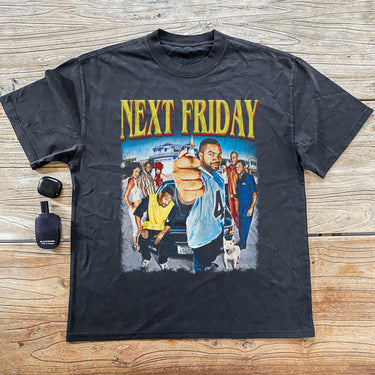 NEXT FRIDAY 2001 HEAVYWEIGHT BLACK T-SHIRT