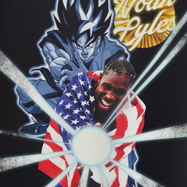 NOAH LYLES 'KAMEHAMEHA' HEAVYWEIGHT BLACK T-SHIRT