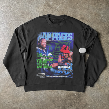 OUTKAST 'RAP PAGES' NOV 2000 BLACK CREWNECK