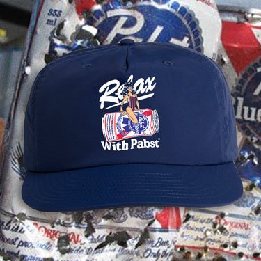 'PABST RELAX' NAVY SURF CAP