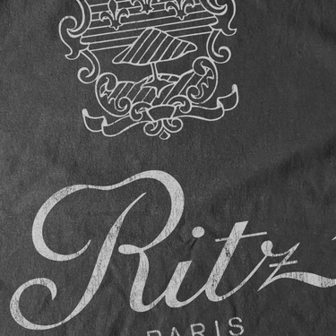 RITZ PARIS BLACK HEAVY WEIGHT TEE