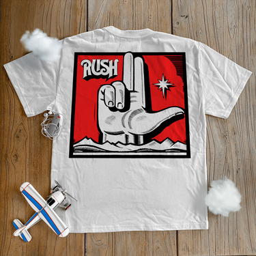 RUSH 'NORTH STARS' HEAVYWEIGHT WHITE T-SHIRT