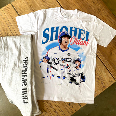 SHOHEI OHTVNI HEAVYWEIGHT WHITE T-SHIRT