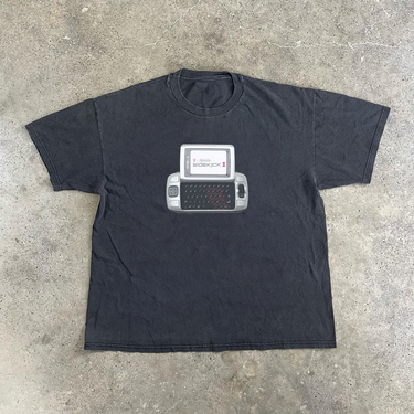 00s 'SIDEKICK 2' MOBILE HEAVYWEIGHT BLACK T-SHIRT