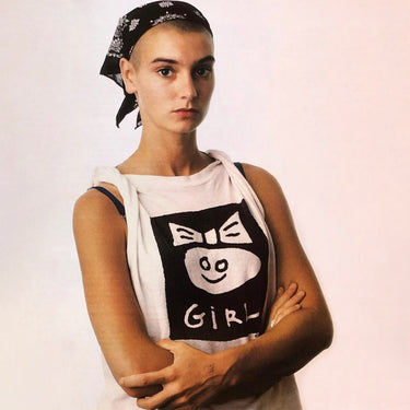 90s SINEAD 'LIVE' HEAVYWEIGHT BLACK T-SHIRT