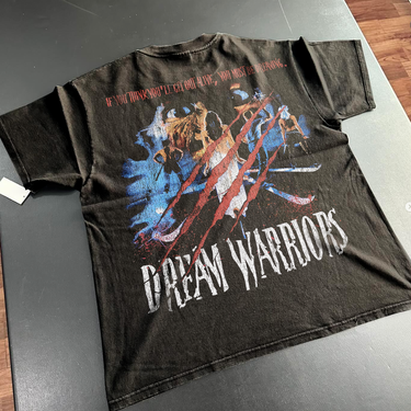 DREAM WARRIORS VINTAGE WASHED BLACK T-SHIRT