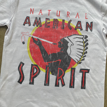 NATURAL AMERICAN SPIRIT WHITE HEAVY WEIGHT TSHIRT