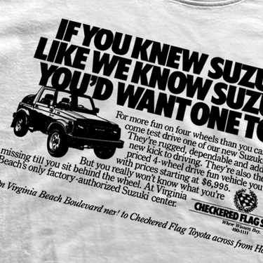 90s SUZUKI 'IF YOU KNEW' WHITE T-SHIRT