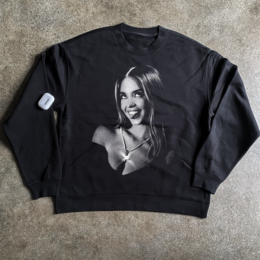 SWEENEY BLACK CREWNECK SWEATER