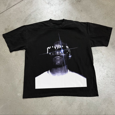 'SYMERE' HEAVYWEIGHT BLACK T-SHIRT