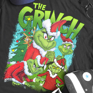 THE GRINCH HEAVYWEIGHT BLACK T-SHIRT