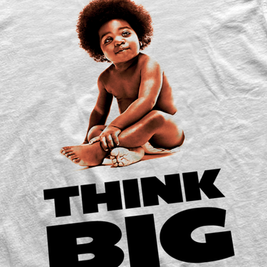 'THINK BIG' HEAVYWEIGHT WHITE T-SHIRT