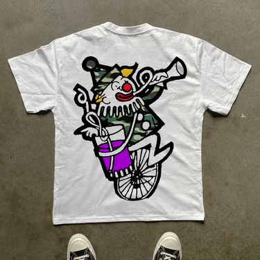 THREE SIX MAFIA 'SYRUP CIRCUS' HEAVYWEIGHT WHITE T-SHIRT