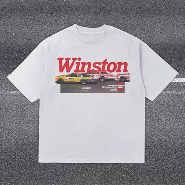 WINSTON 'NASCAR RACING' 80s HEAVYWEIGHT WHITE T-SHIRT