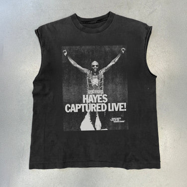 HAYES HEAVYWEIGHT BLACK CUT- OFF T-SHIRT