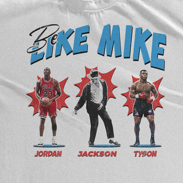 BE LIKE MIKE HEAVYWEIGHT WHITE T-SHIRT