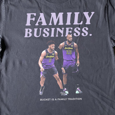 FAMILY BUSINESS- BRON AND BRONNY HEAVYWEIGHT BLACK T-SHIRT