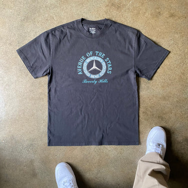 MERCEDES BENZ - AVENUE OF THE STARS HEAVYWEIGHT BLACK T-SHIRT