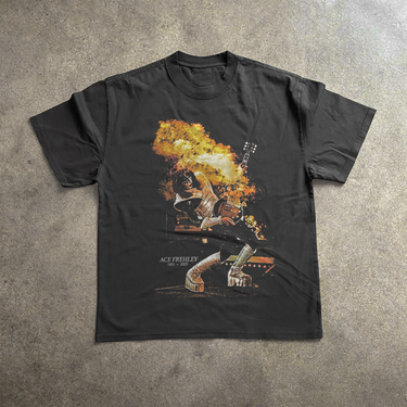 Ace Frehley Heavyweight Black Tshirt