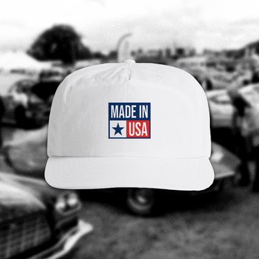 'MADE IN USA' WHITE PAINTERS CAP
