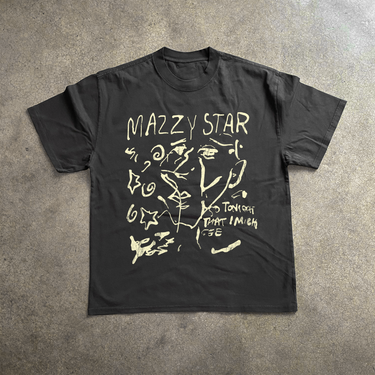 MAZZY STAR HEAVYWEIGHT BLACK TSHIRT