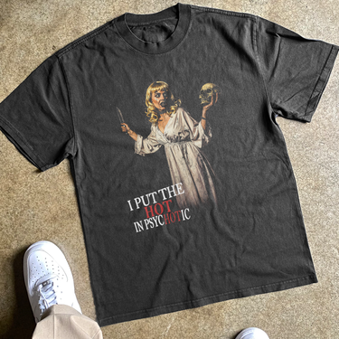 PSYCHOTIC  HEAVYWEIGHT BLACK TSHIRT