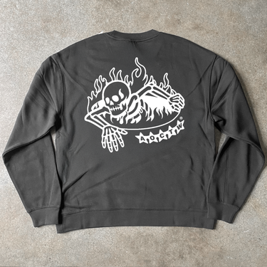 'FIREY DEPTHS' BLACK CREWNECK