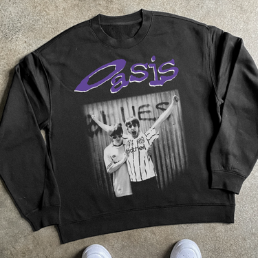OASIS BLACK CREWNECK