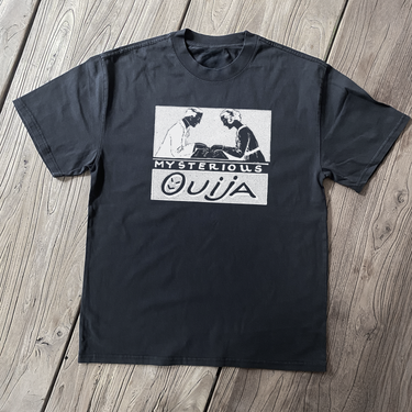 MYSTERIOUS 'OUIJA' HEAVY FADED BLACK TEE