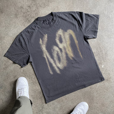 KORN BAND LOGO NOISE HEAVYWEIGHT BLACK T-SHIRT
