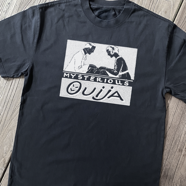 MYSTERIOUS 'OUIJA' HEAVY FADED BLACK TEE