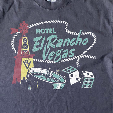 HOTEL EL RANCHO VINTAGE VEGAS HEAVYWEIGHT BLACK T-SHIRT