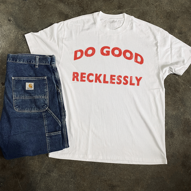 DO GOOD HEAVYWEIGHT WHITE TSHIRT