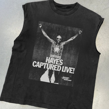 HAYES HEAVYWEIGHT BLACK CUT- OFF T-SHIRT