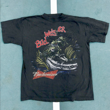 BUDWEISER GATOR FROGS HEAVYWEIGHT BLACK T-SHIRT