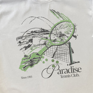 PARADISE TENNIS CLUB HEAVYWEIGHT WHITE T-SHIRT