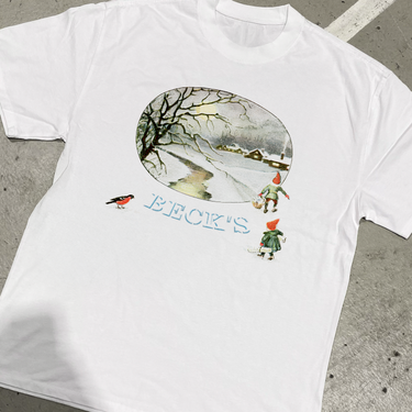 'BECK'S' WINTER GNOME WASHED HEAVY WHITE TEE