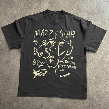 MAZZY STAR HEAVYWEIGHT BLACK TSHIRT
