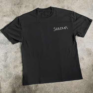 SCREAM HEAVYWEIGHT BLACK TSHIRT