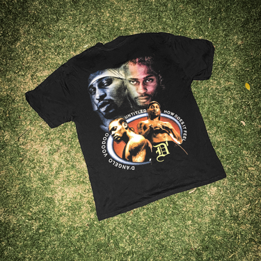 2000 D'ANGELO 'VOODOO' UNTITLED FADED BLACK HEAVYWEIGHT TEE