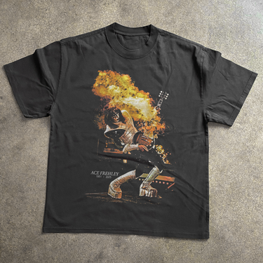 Ace Frehley Heavyweight Black Tshirt