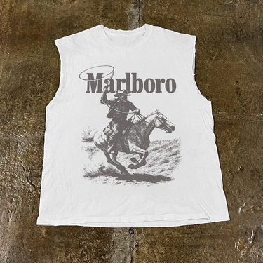MARLO MAN 'RUSTLER' CUT OFF HEAVY TEE