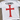 'Camel Tobacco' Templar's Cross Heavy White Tee